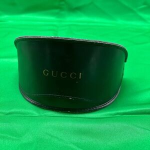 Gucci Black leather Clamshell Eyeglass Case